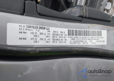 2014 Jeep Grand Cherokee Limited из США, поврежденный, VIN 1C4RJFBG2EC579676